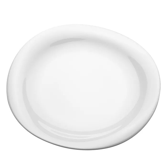 Cobra white dinner plate