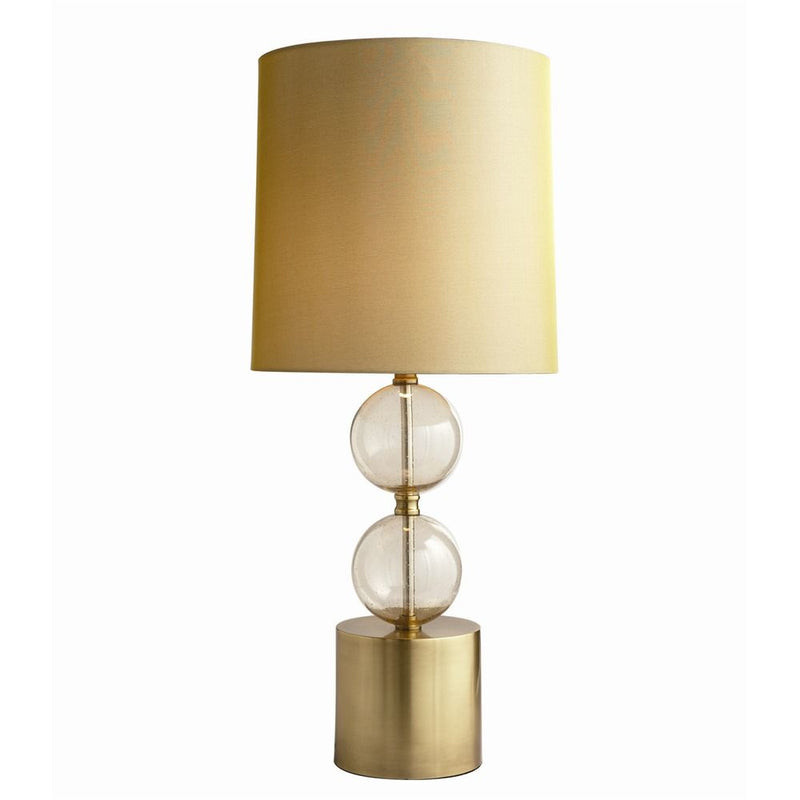 miramar glass/brass table lamp