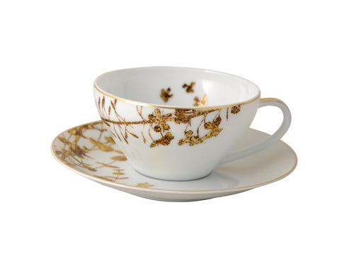 vegetal gold tea cup & saucer