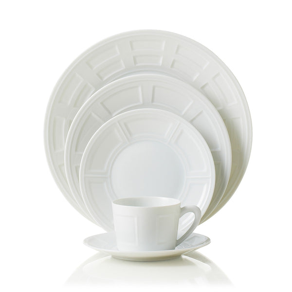 naxos white tea cup & saucer