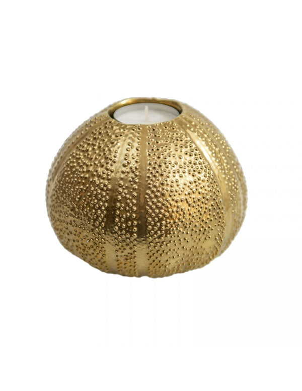 Small urchin tea light gold