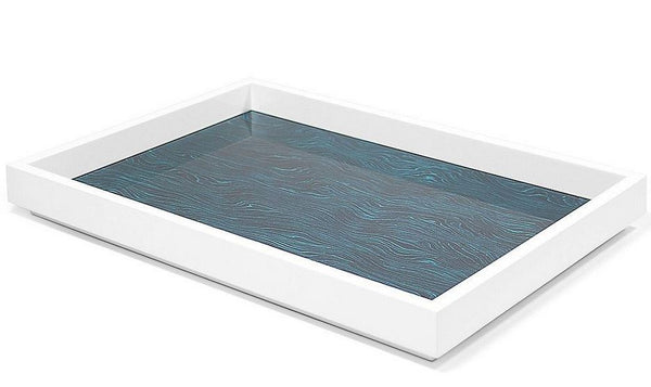 cocktail tray aura lacquer aquamarine