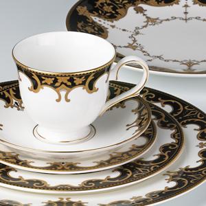 Marchesa: Baroque Night Tea Cup and saucer