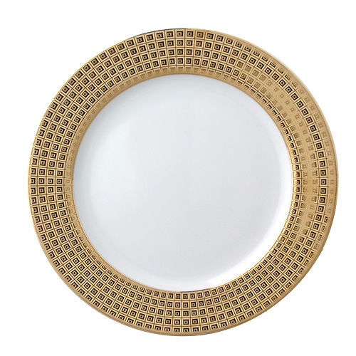 Athena gold accent salad plate
