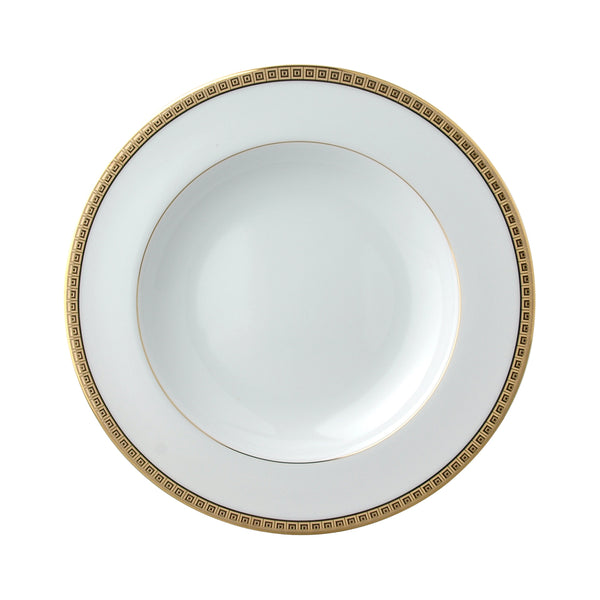 Athena gold rim soup plate