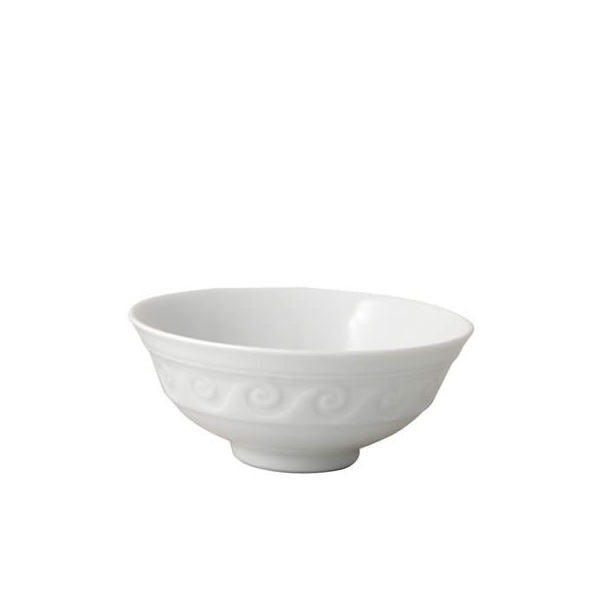 Louvre white cereal bowl