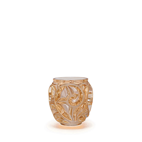 Tourbillons vase gold luster shiny small