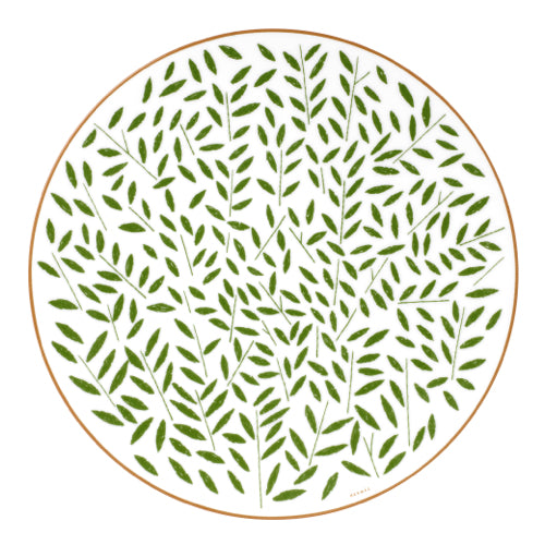 A Walk in the garden green dinner plate