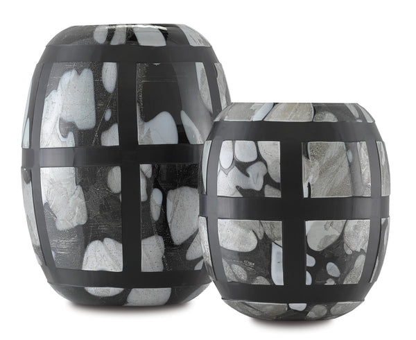 Schiappa glass vase set of 2