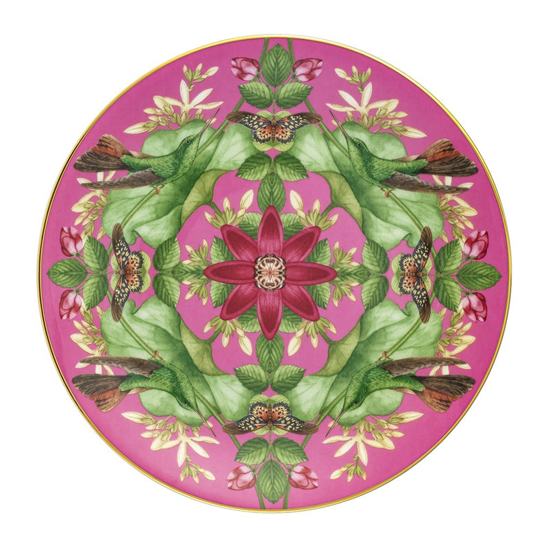 Wonderlust pink lotus salad plate