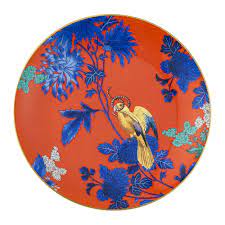 Wonderlust golden parrot salad plate