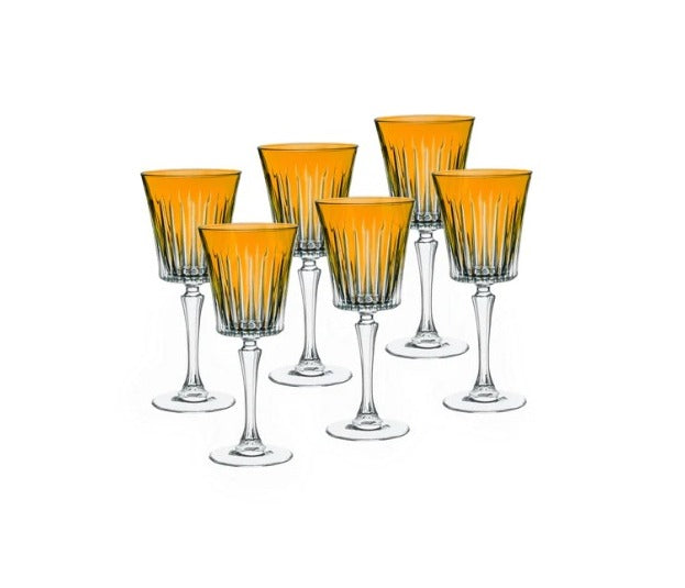 Water glass amber set 6