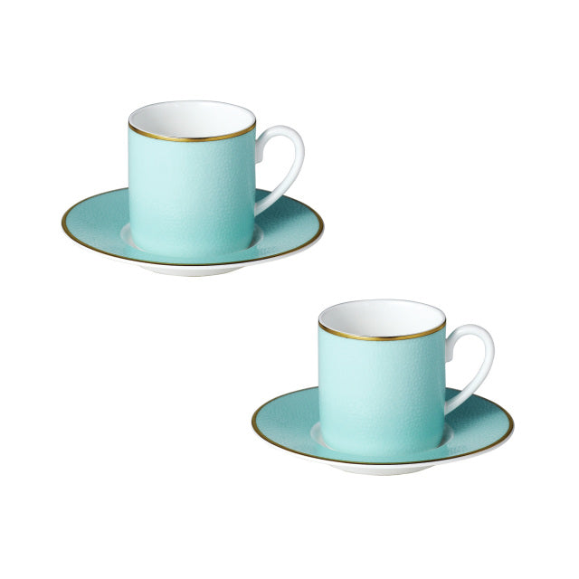Charlotte espresso cup and saucer set x2