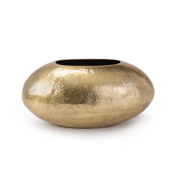 Joule horizontal brass vase