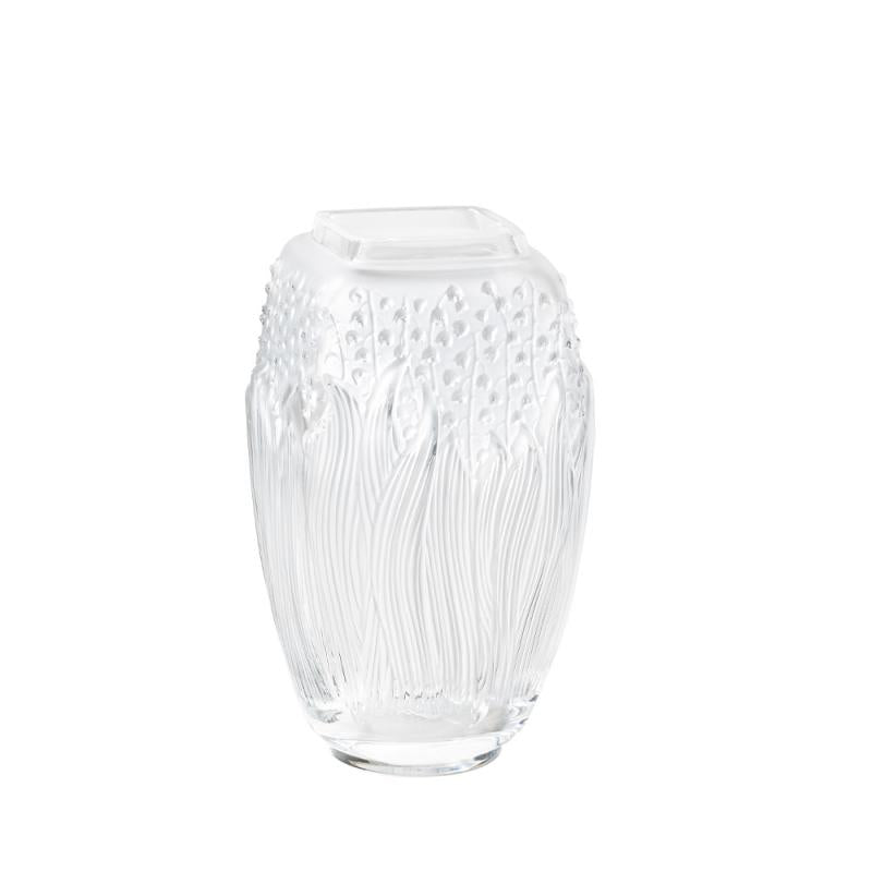 muguet lily of valley vase clear