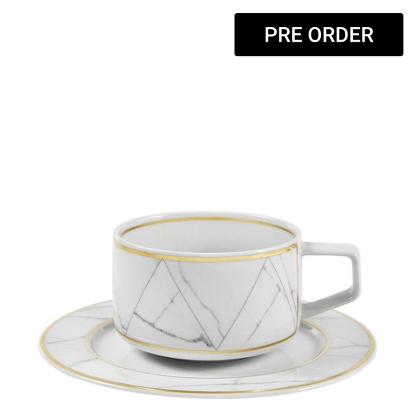 Carrara tea cup and saucer
