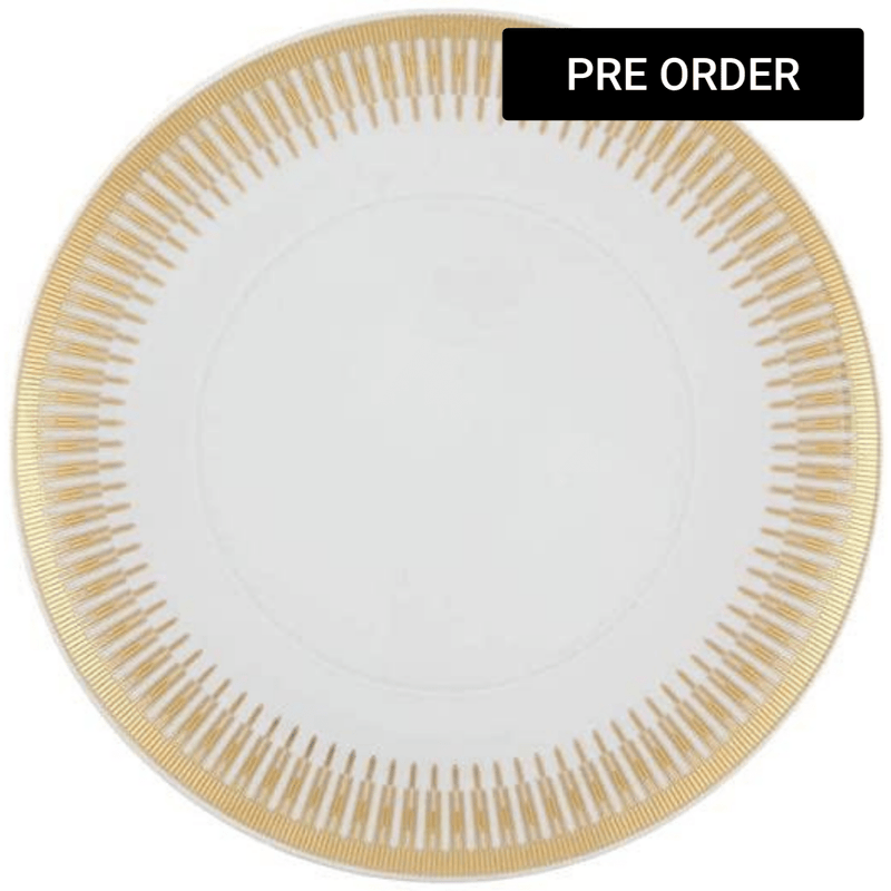 Gold exotic dinner plate