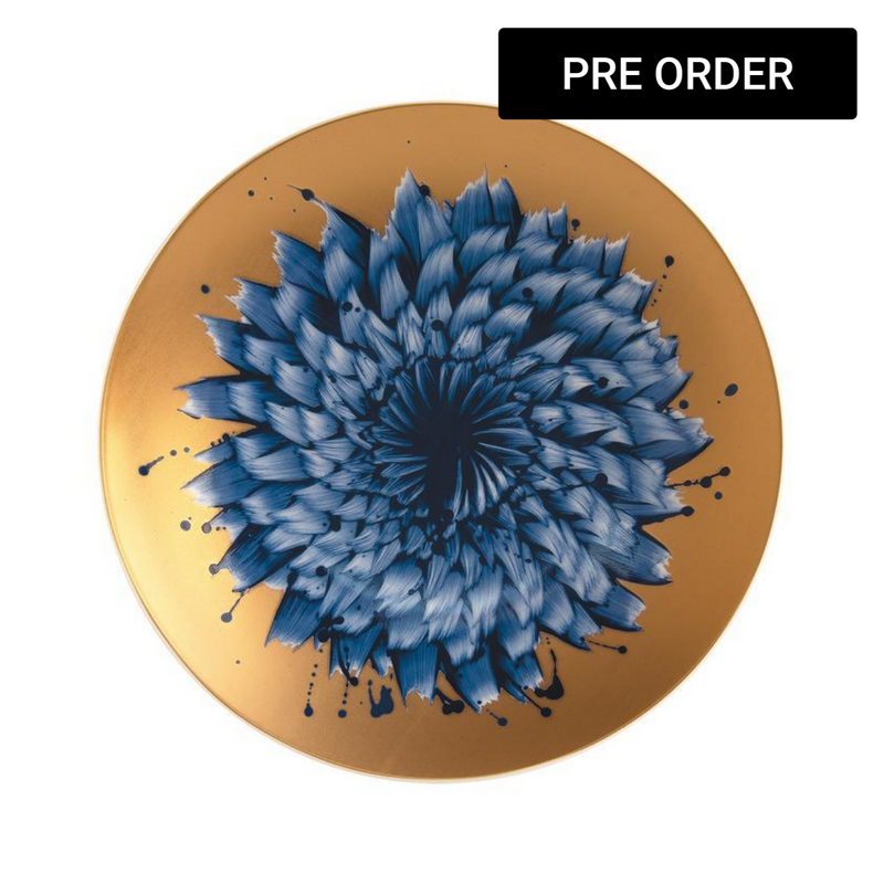 In bloom gold salad plate