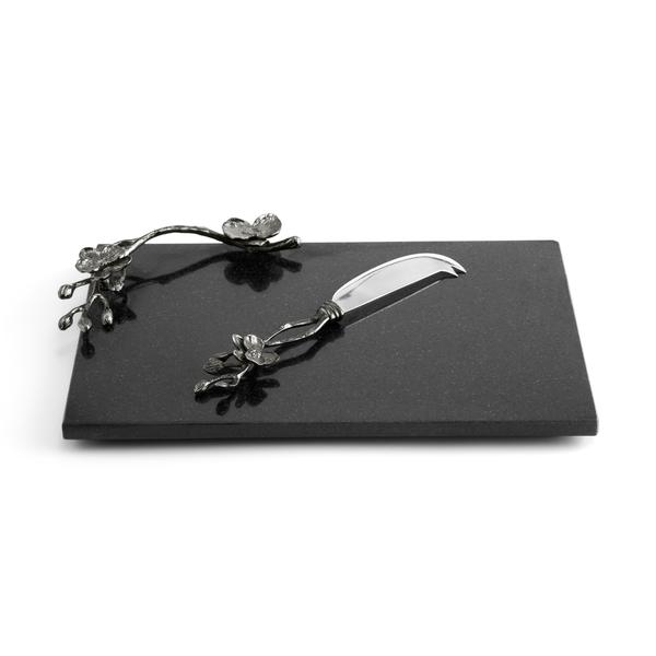 Black Orchid Cheese Board w/ Knife Small