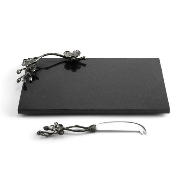 Black Orchid Cheese Board w/ Knife Small