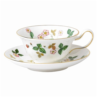 Wild strawberries teacup and saucer